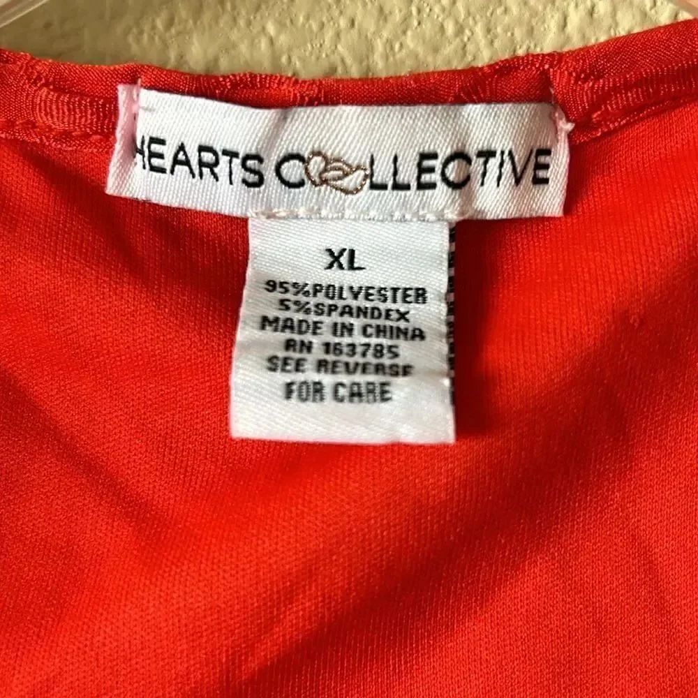 NEW Hearts Collective Red Crop Top - Picture 2 of 4